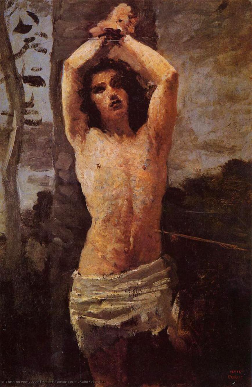 Wikioo.org - The Encyclopedia of Fine Arts - Painting, Artwork by Jean Baptiste Camille Corot - Saint Sebastian