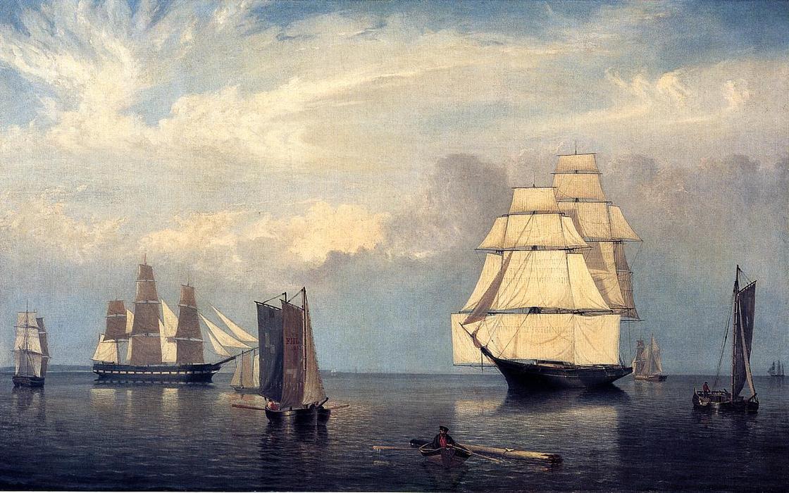 WikiOO.org - Encyclopedia of Fine Arts - Maalaus, taideteos Fitz Hugh Lane - Salem Harbor