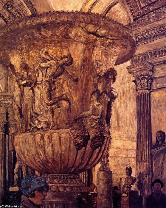 Wikioo.org - Die Enzyklopädie bildender Kunst - Malerei, Kunstwerk von Jean Edouard Vuillard - Die Salle des Cariatides im Louvre