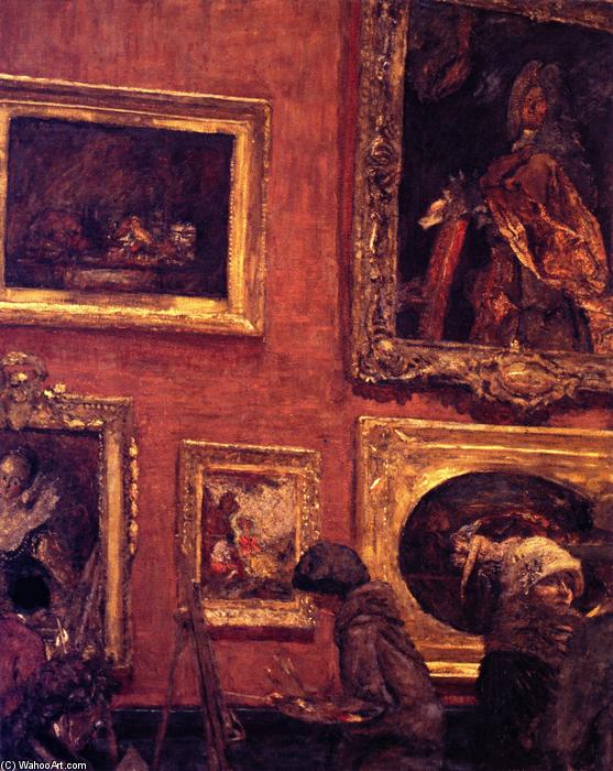 Wikoo.org - موسوعة الفنون الجميلة - اللوحة، العمل الفني Jean Edouard Vuillard - The Salle la Case at the Louvre