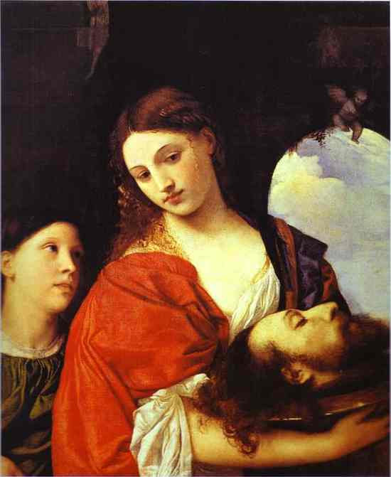 Wikioo.org - Bách khoa toàn thư về mỹ thuật - Vẽ tranh, Tác phẩm nghệ thuật Tiziano Vecellio (Titian) - Salome