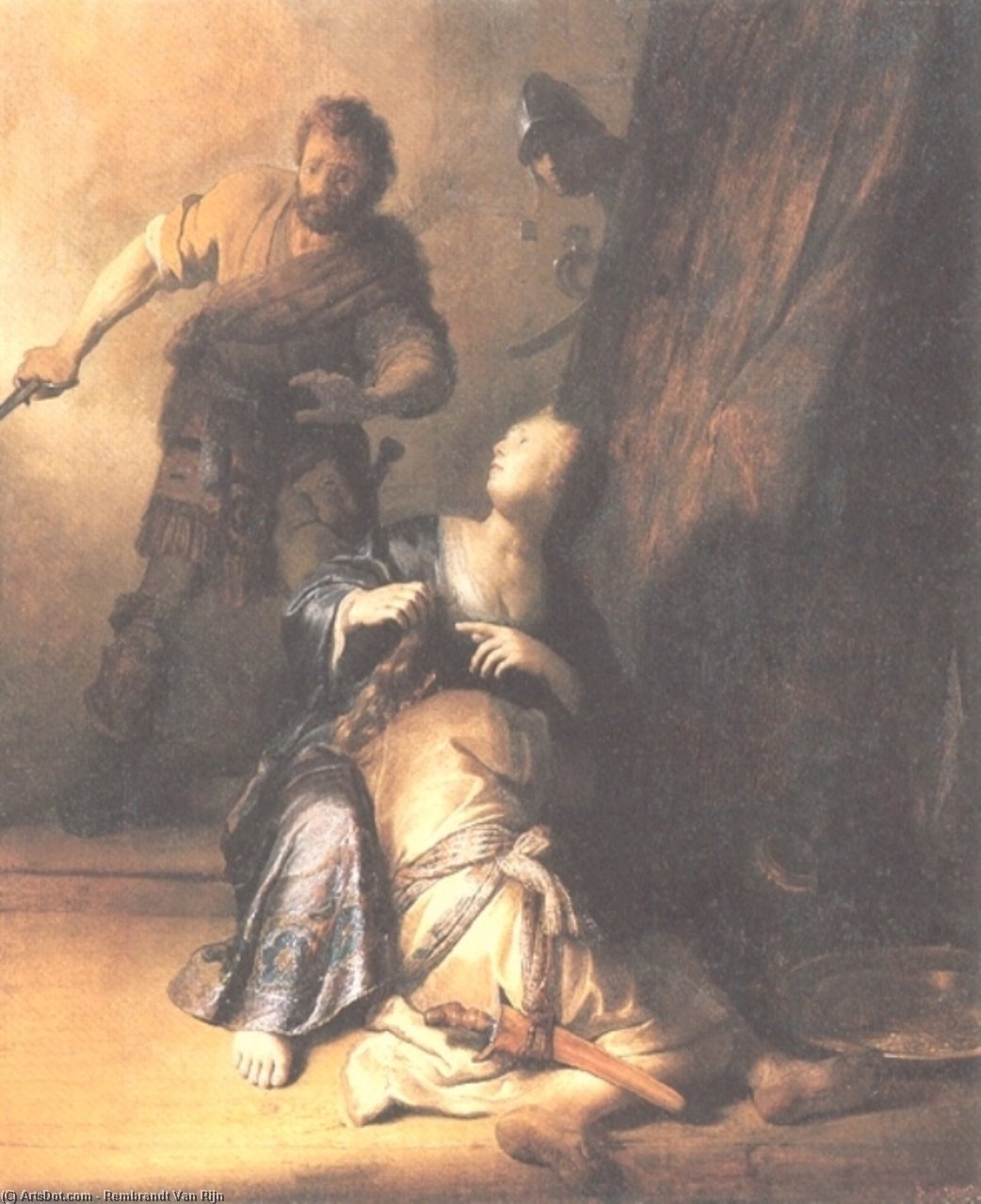WikiOO.org – 美術百科全書 - 繪畫，作品 Rembrandt Van Rijn - 参孙与达利拉