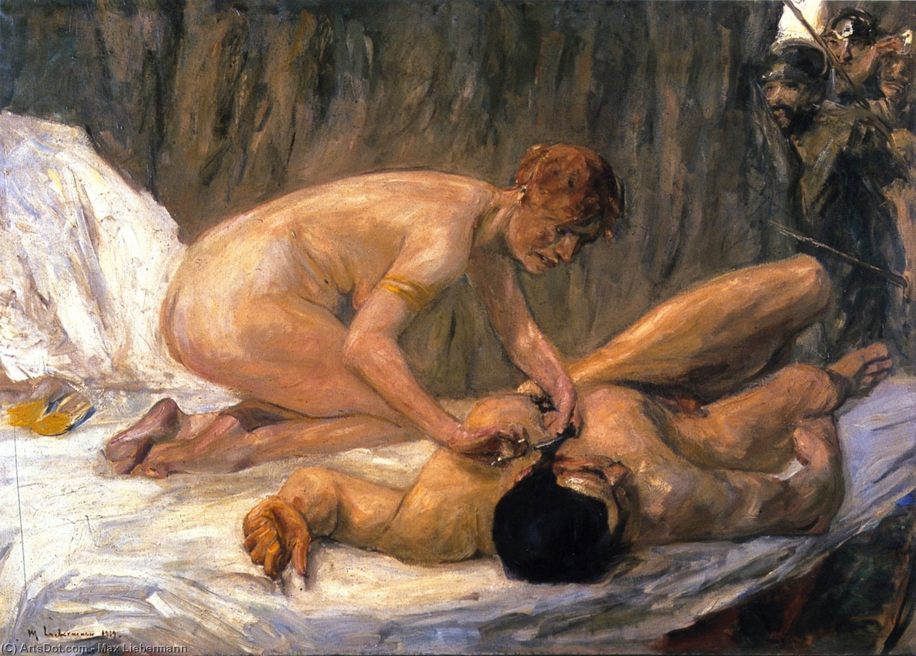 Wikioo.org - The Encyclopedia of Fine Arts - Painting, Artwork by Max Liebermann - Samson and Delilah