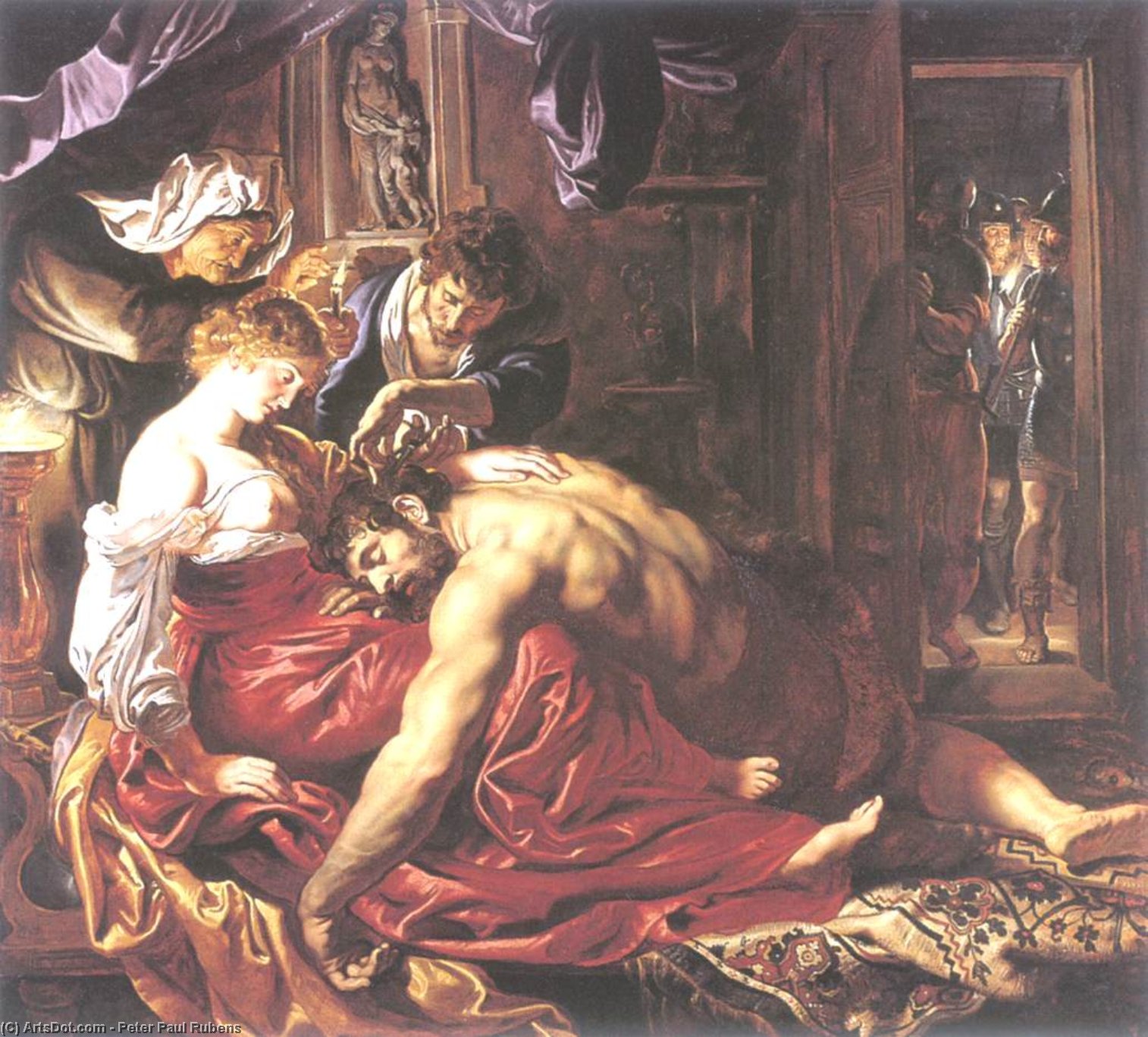 WikiOO.org - Encyclopedia of Fine Arts - Maleri, Artwork Peter Paul Rubens - Samson and Delilah