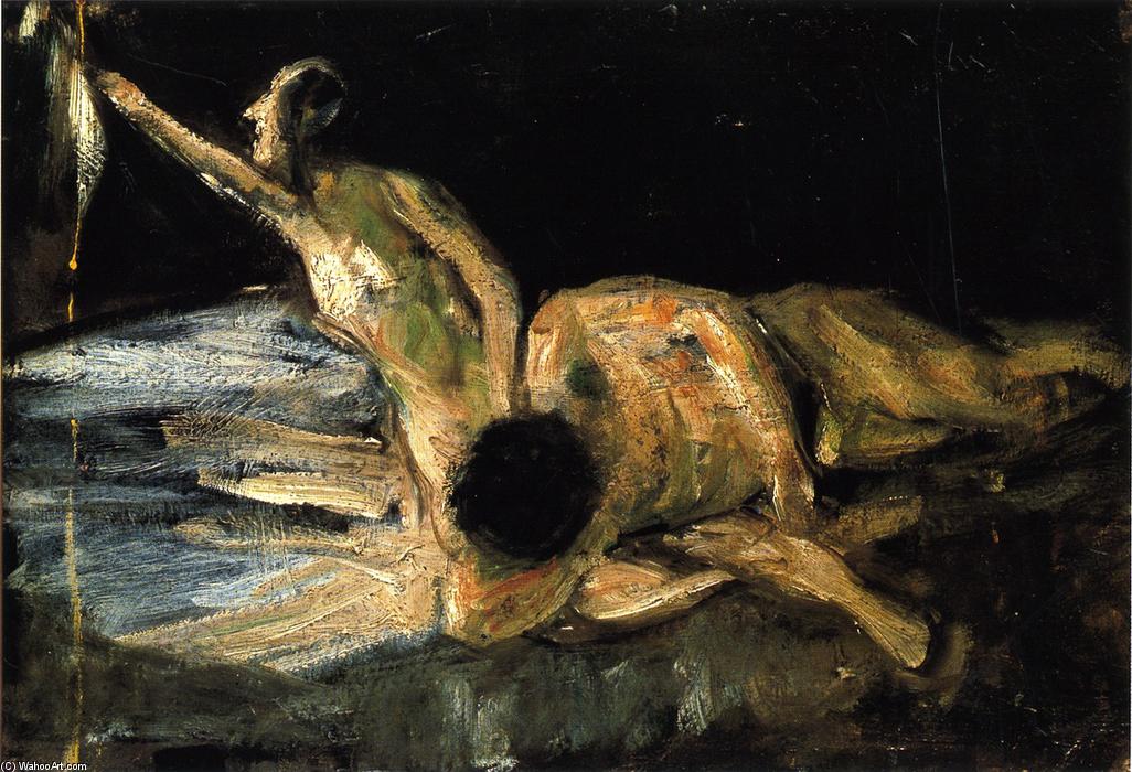 WikiOO.org - אנציקלופדיה לאמנויות יפות - ציור, יצירות אמנות Max Liebermann - Samson and Delilah, Study