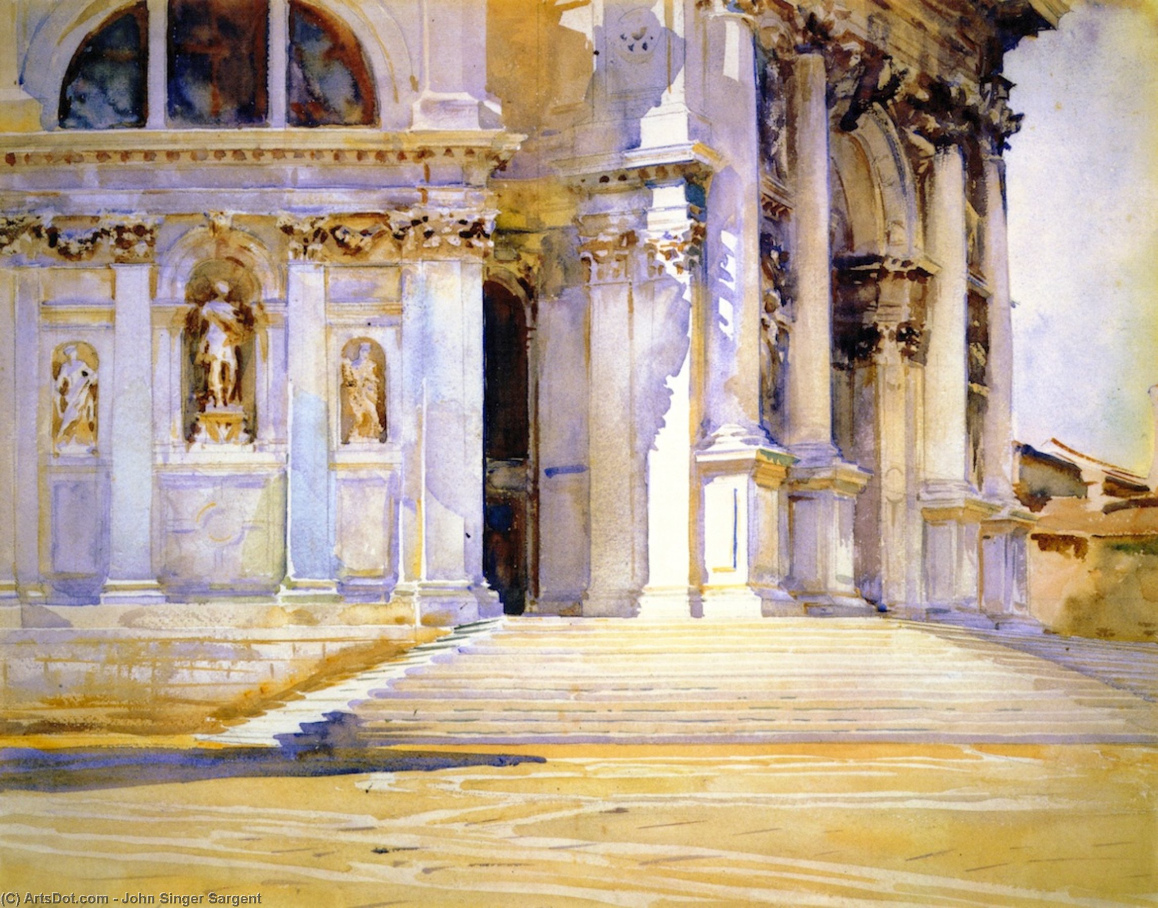 Wikioo.org - The Encyclopedia of Fine Arts - Painting, Artwork by John Singer Sargent - Santa Maria della Salute
