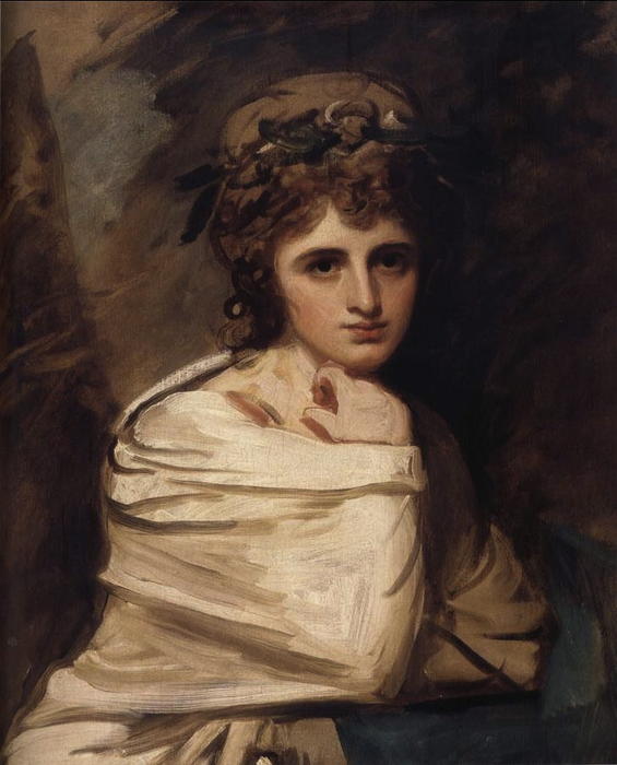 Wikioo.org - The Encyclopedia of Fine Arts - Painting, Artwork by George Romney - Sarah Siddons