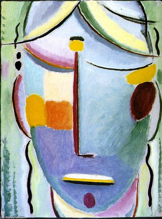 Wikioo.org - The Encyclopedia of Fine Arts - Painting, Artwork by Alexej Georgewitsch Von Jawlensky - Savior's Face