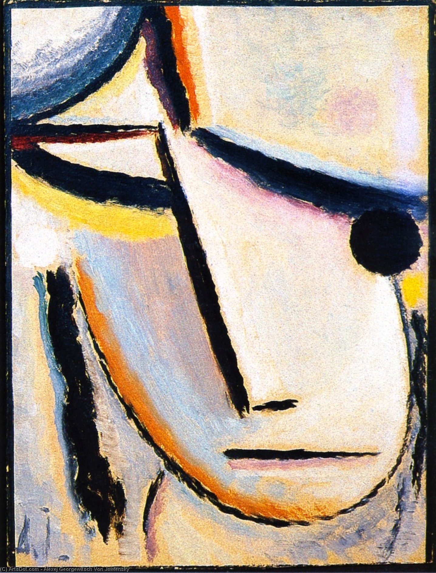 WikiOO.org - Εγκυκλοπαίδεια Καλών Τεχνών - Ζωγραφική, έργα τέχνης Alexej Georgewitsch Von Jawlensky - Savior's Face: Prayer