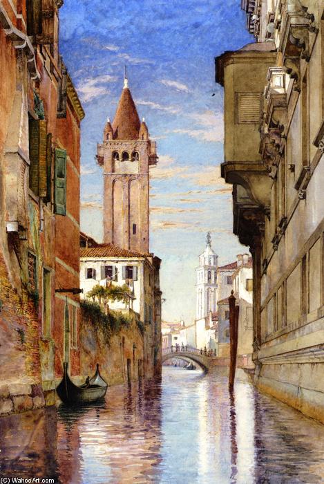 Wikioo.org – La Enciclopedia de las Bellas Artes - Pintura, Obras de arte de Charles Herbert Moore - San Barnaba, Venecia