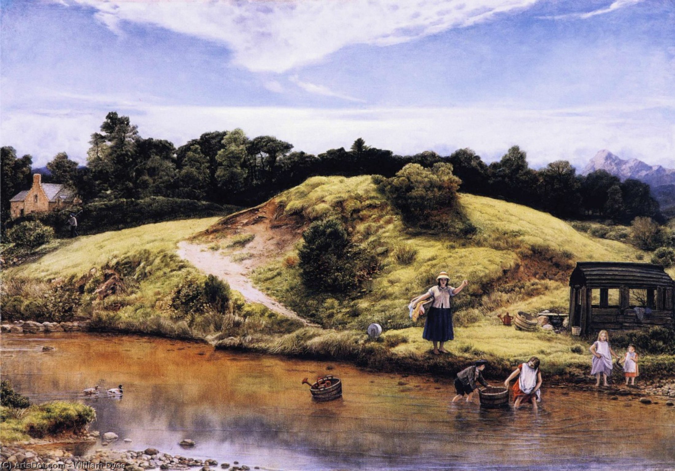Wikioo.org - The Encyclopedia of Fine Arts - Painting, Artwork by William Dyce - Scene in Arran