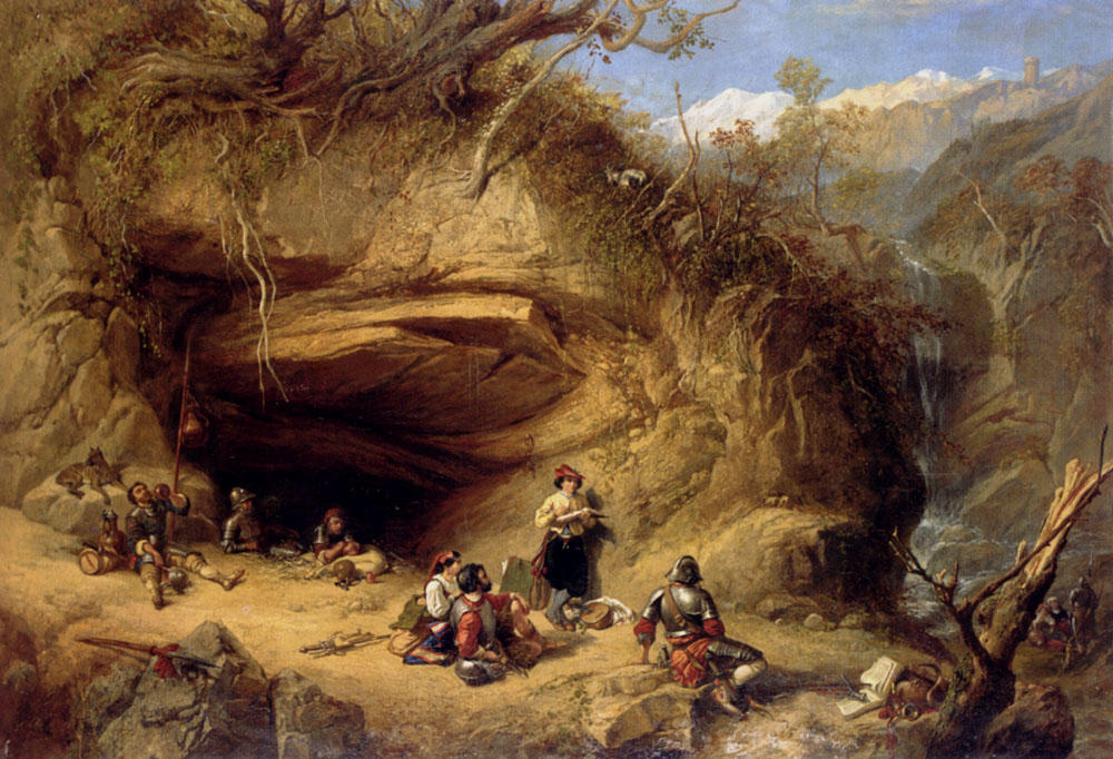 Wikioo.org - The Encyclopedia of Fine Arts - Painting, Artwork by William Shayer Senior - Scene Near Zeldkirch In The Tyrol