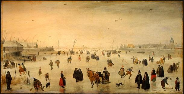 Wikioo.org - The Encyclopedia of Fine Arts - Painting, Artwork by Hendrick Avercamp - A Scene on the Ice