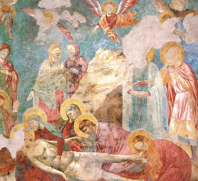 Wikioo.org - The Encyclopedia of Fine Arts - Painting, Artwork by Giotto Di Bondone - Scenes from the New Testament: Lamentation (Upper Church, San Francesco, Assisi)