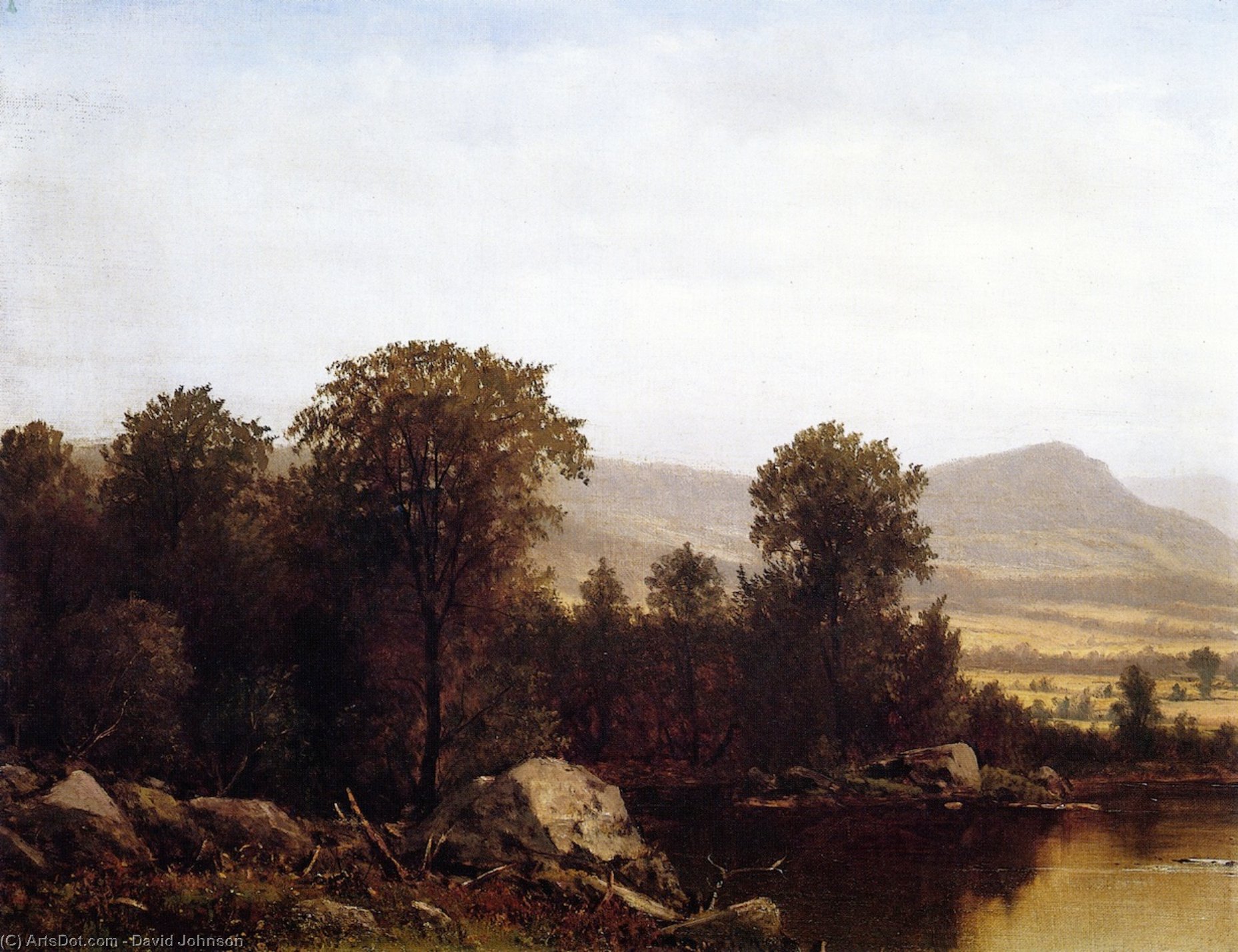 Wikioo.org - The Encyclopedia of Fine Arts - Painting, Artwork by David Johnson - Schooley's Mountain, New Jersey