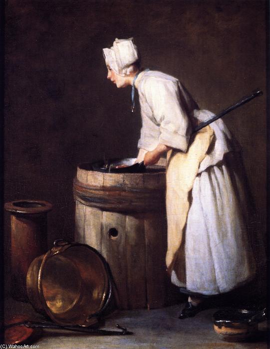 Wikioo.org – L'Enciclopedia delle Belle Arti - Pittura, Opere di Jean-Baptiste Simeon Chardin - La sguattera