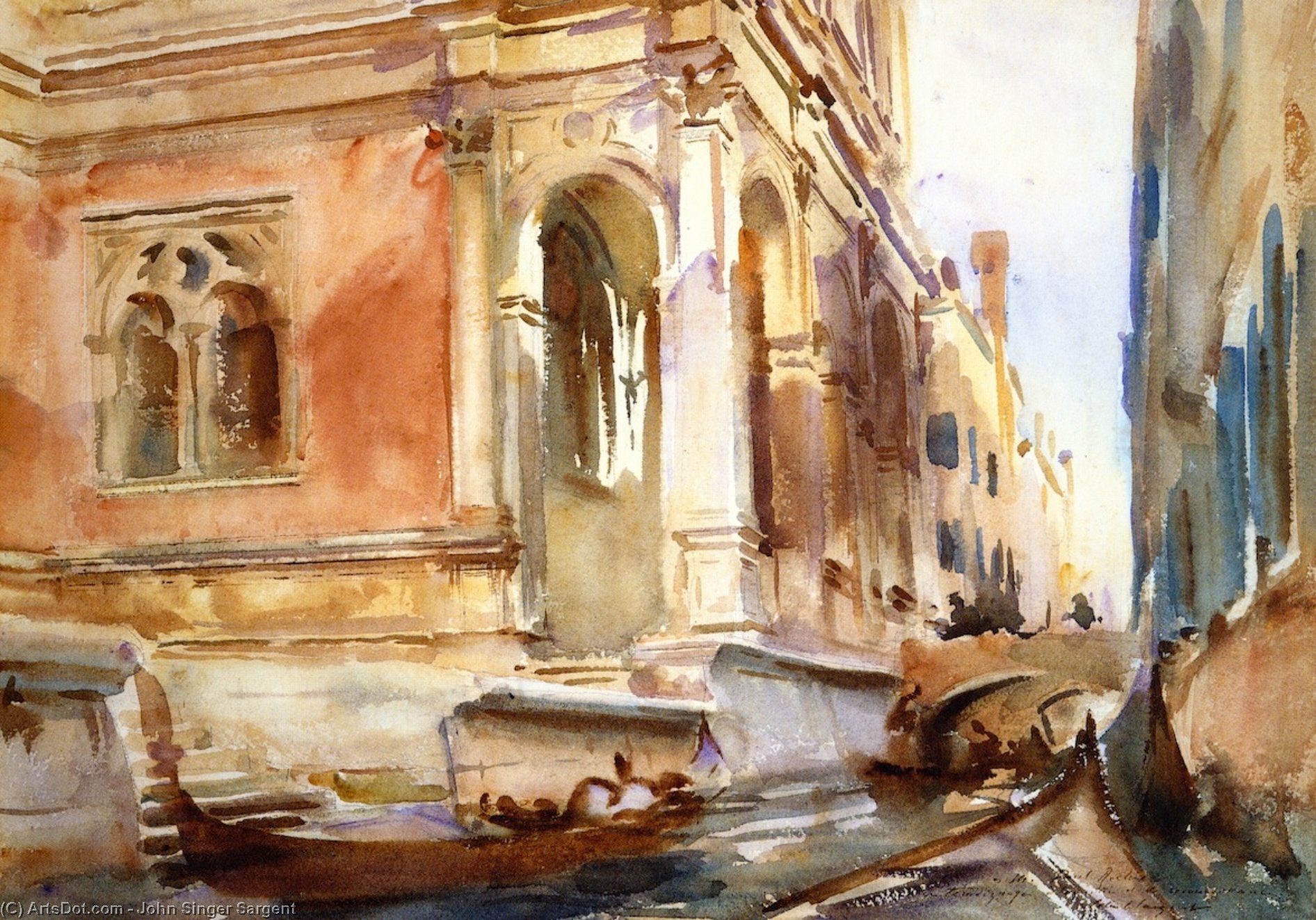 WikiOO.org - Encyclopedia of Fine Arts - Maalaus, taideteos John Singer Sargent - Scuola Grande di San rocco
