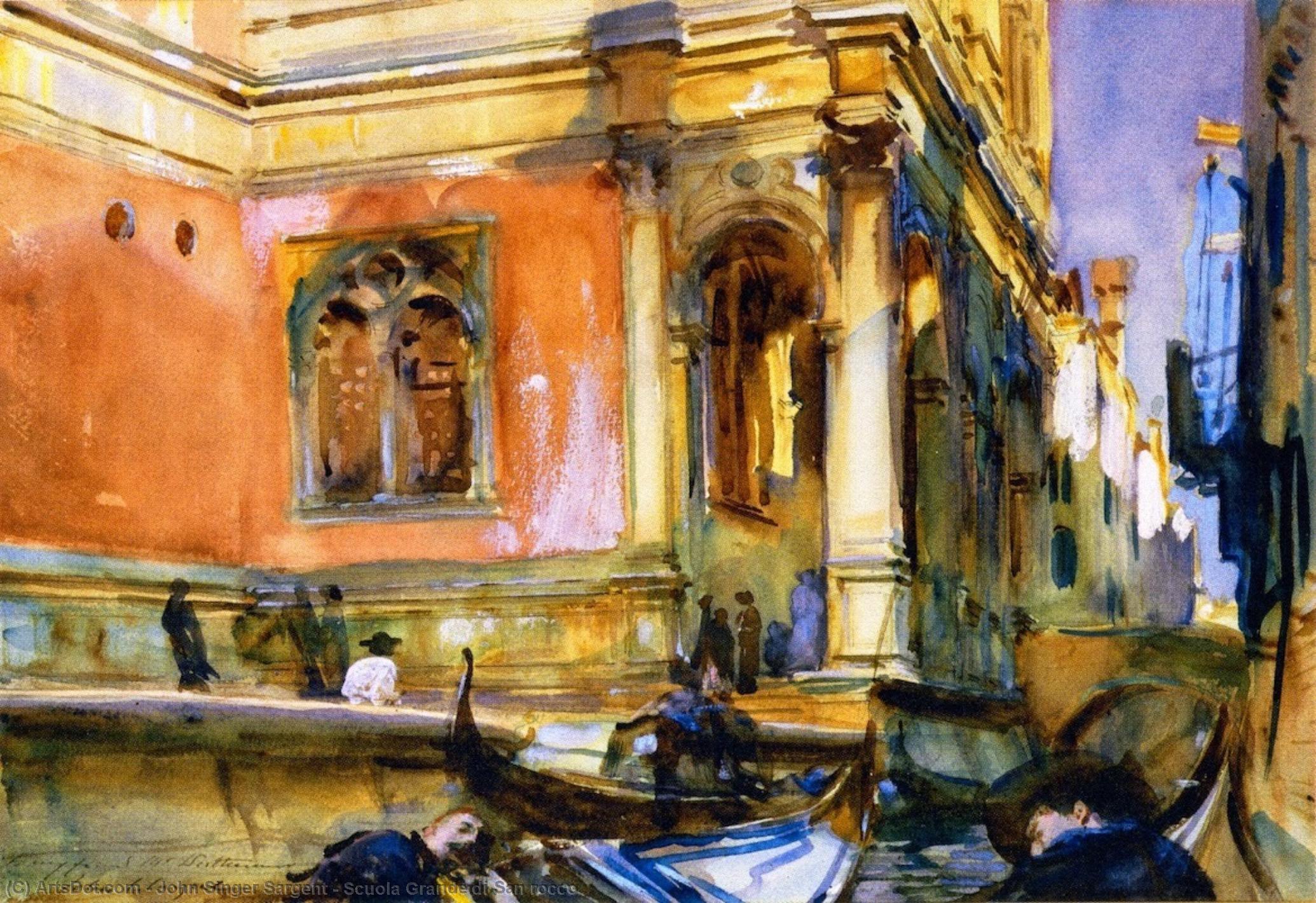 Wikioo.org - The Encyclopedia of Fine Arts - Painting, Artwork by John Singer Sargent - Scuola Grande di San rocco