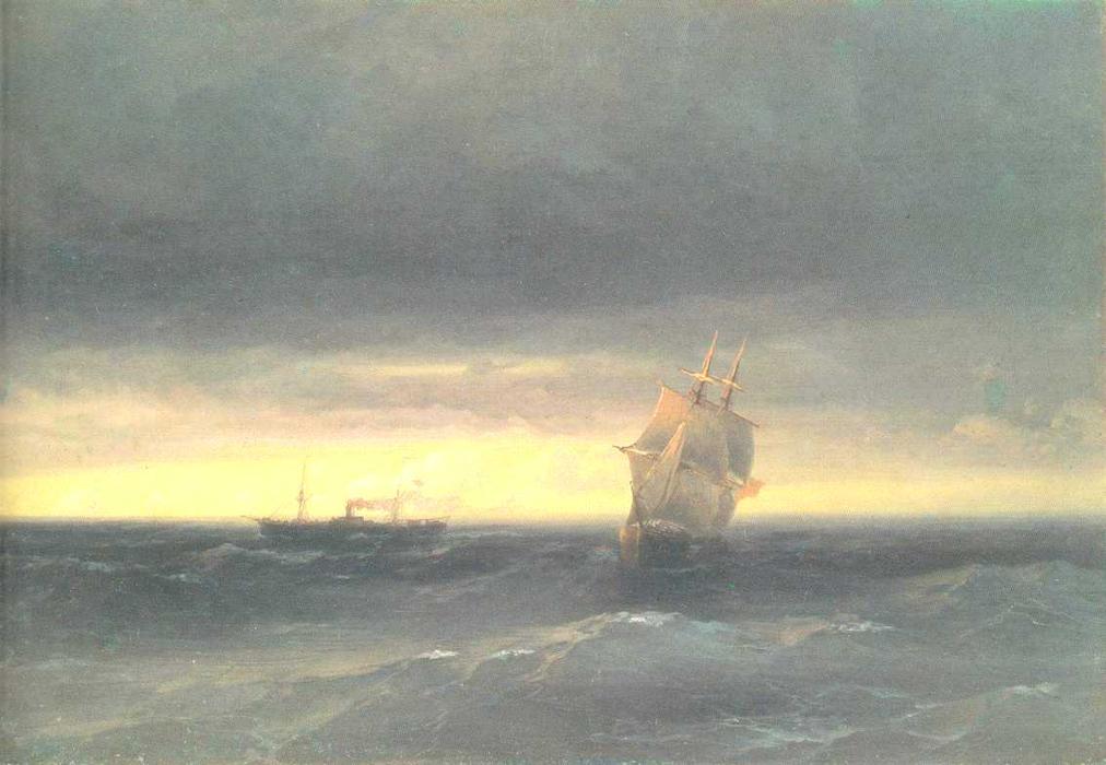 Wikioo.org - สารานุกรมวิจิตรศิลป์ - จิตรกรรม Ivan Aivazovsky - Sea