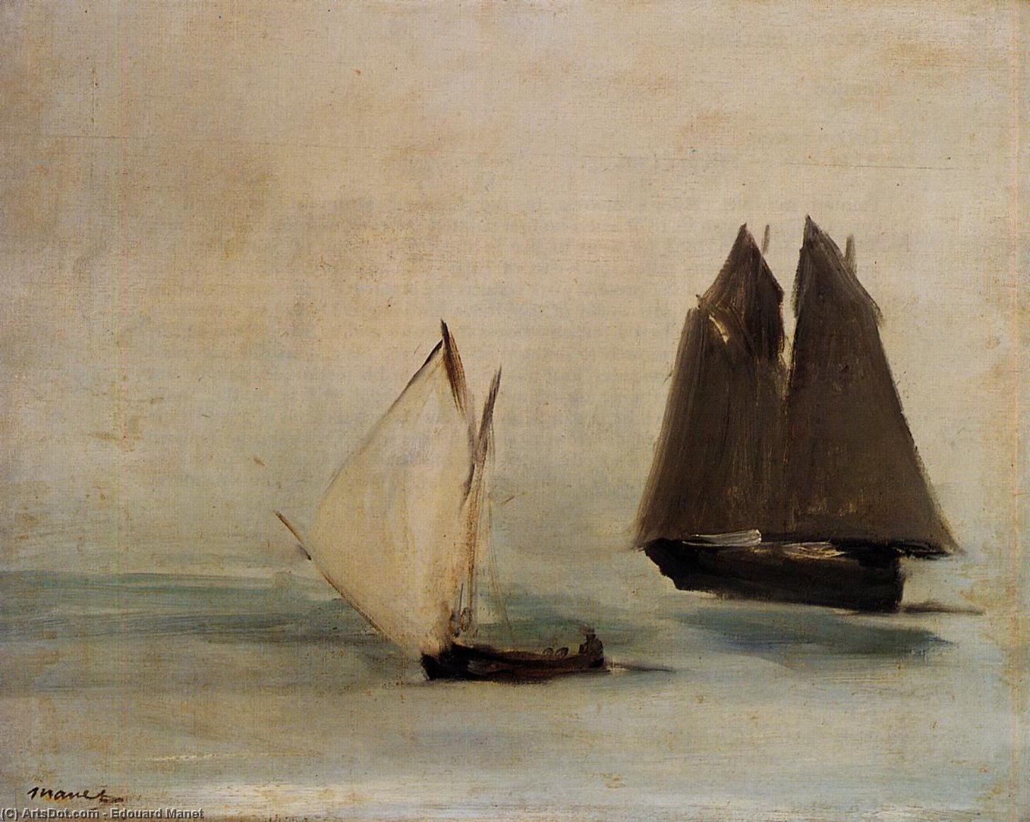 Wikioo.org - สารานุกรมวิจิตรศิลป์ - จิตรกรรม Edouard Manet - Seascape