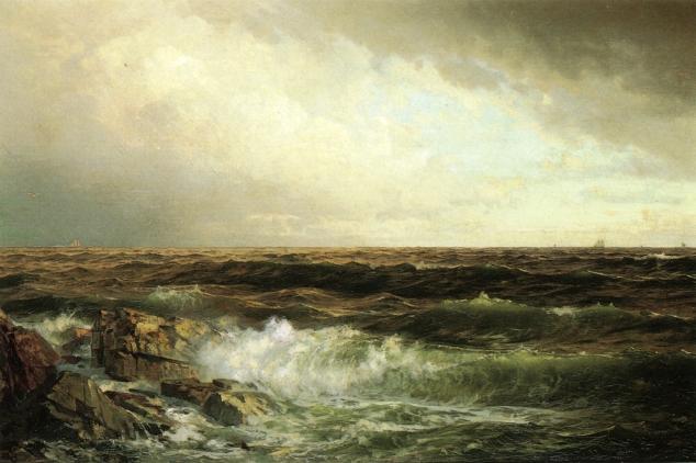 Wikioo.org - The Encyclopedia of Fine Arts - Painting, Artwork by William Trost Richards - Seascape (8)