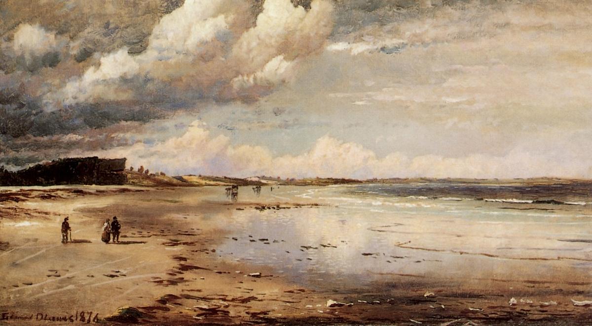 WikiOO.org - Enciklopedija dailės - Tapyba, meno kuriniai Edmund Darch Lewis - Seascape, Jersey Coast