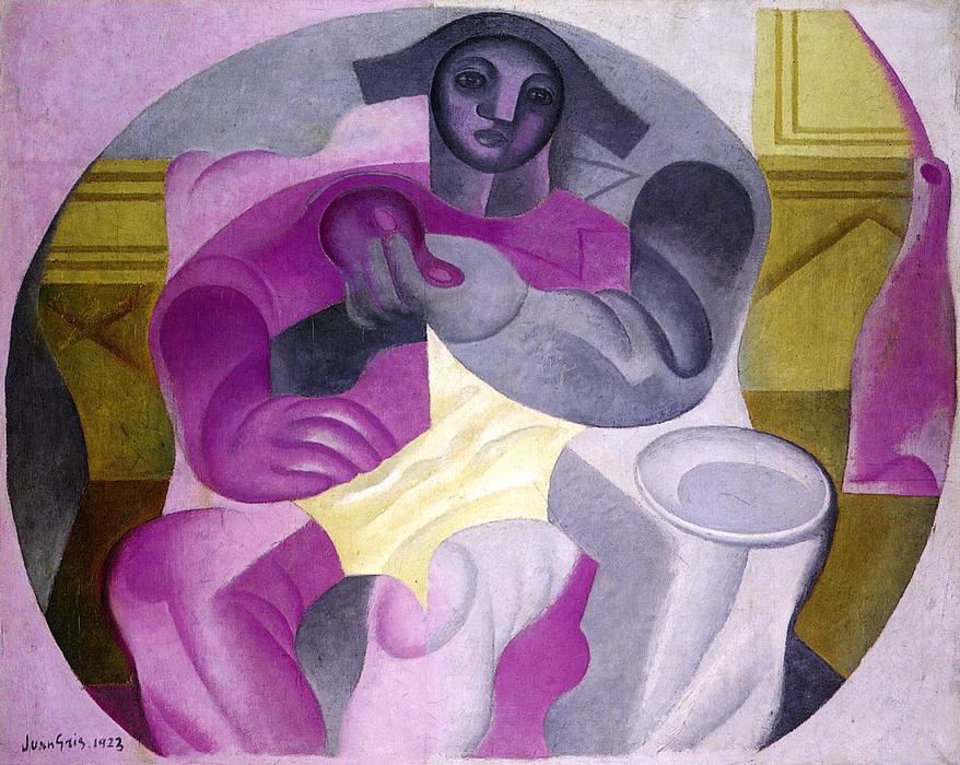 Wikioo.org - The Encyclopedia of Fine Arts - Painting, Artwork by Juan Gris - Seated Harlequin