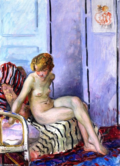 Wikioo.org - The Encyclopedia of Fine Arts - Painting, Artwork by Henri Lebasque - Seated Nude