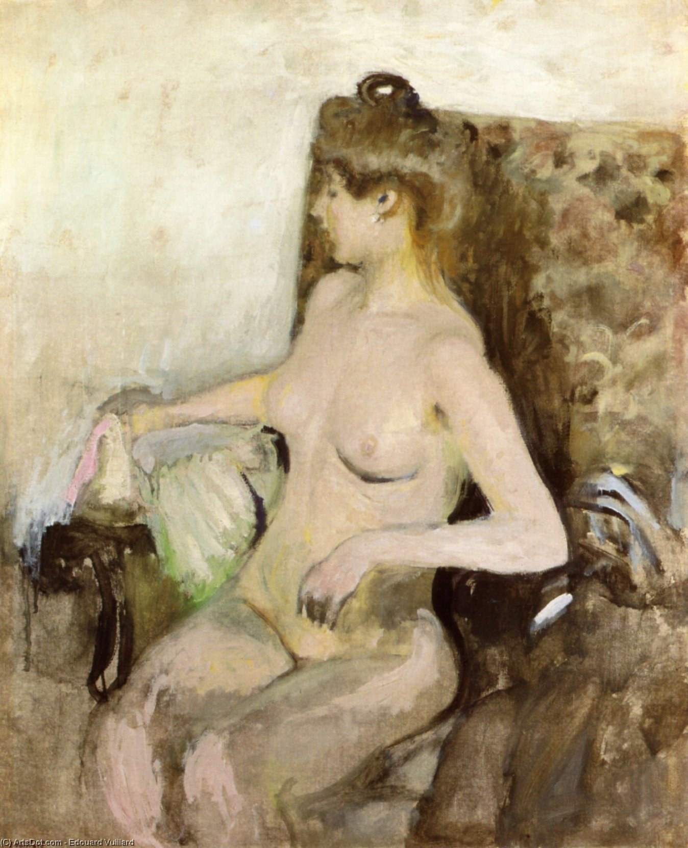 WikiOO.org - Encyclopedia of Fine Arts - Maľba, Artwork Jean Edouard Vuillard - Seated Nude