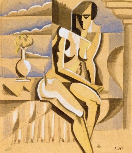 Wikioo.org - The Encyclopedia of Fine Arts - Painting, Artwork by Andre Lhote - Seated Nude