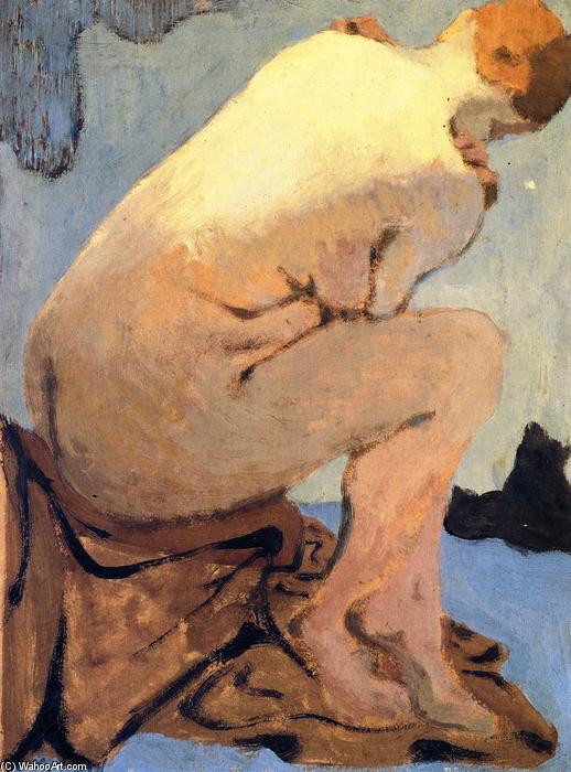 Wikioo.org – La Enciclopedia de las Bellas Artes - Pintura, Obras de arte de Jean Edouard Vuillard - Desnudo sentado