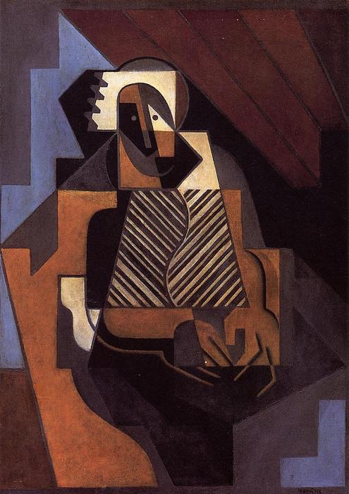 Wikioo.org - The Encyclopedia of Fine Arts - Painting, Artwork by Juan Gris - Seated Peasant Woman