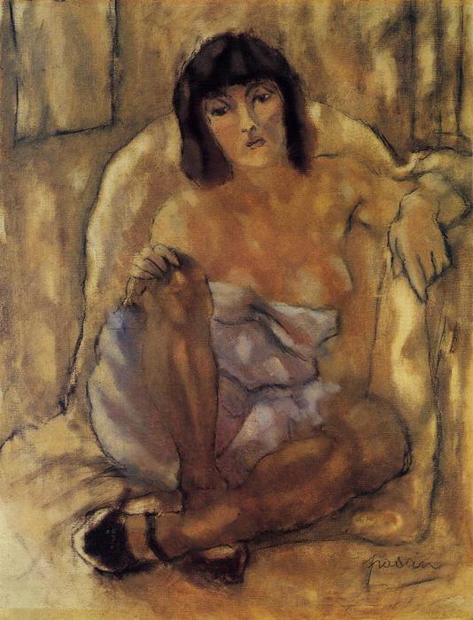 WikiOO.org - Enciclopedia of Fine Arts - Pictura, lucrări de artă Julius Mordecai Pincas - Seated Woman