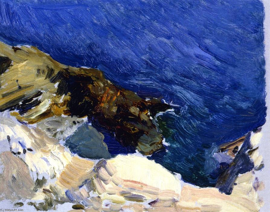 Wikioo.org - The Encyclopedia of Fine Arts - Painting, Artwork by Joaquin Sorolla Y Bastida - The Sea at Ibiza (study for 'The Smugglers)