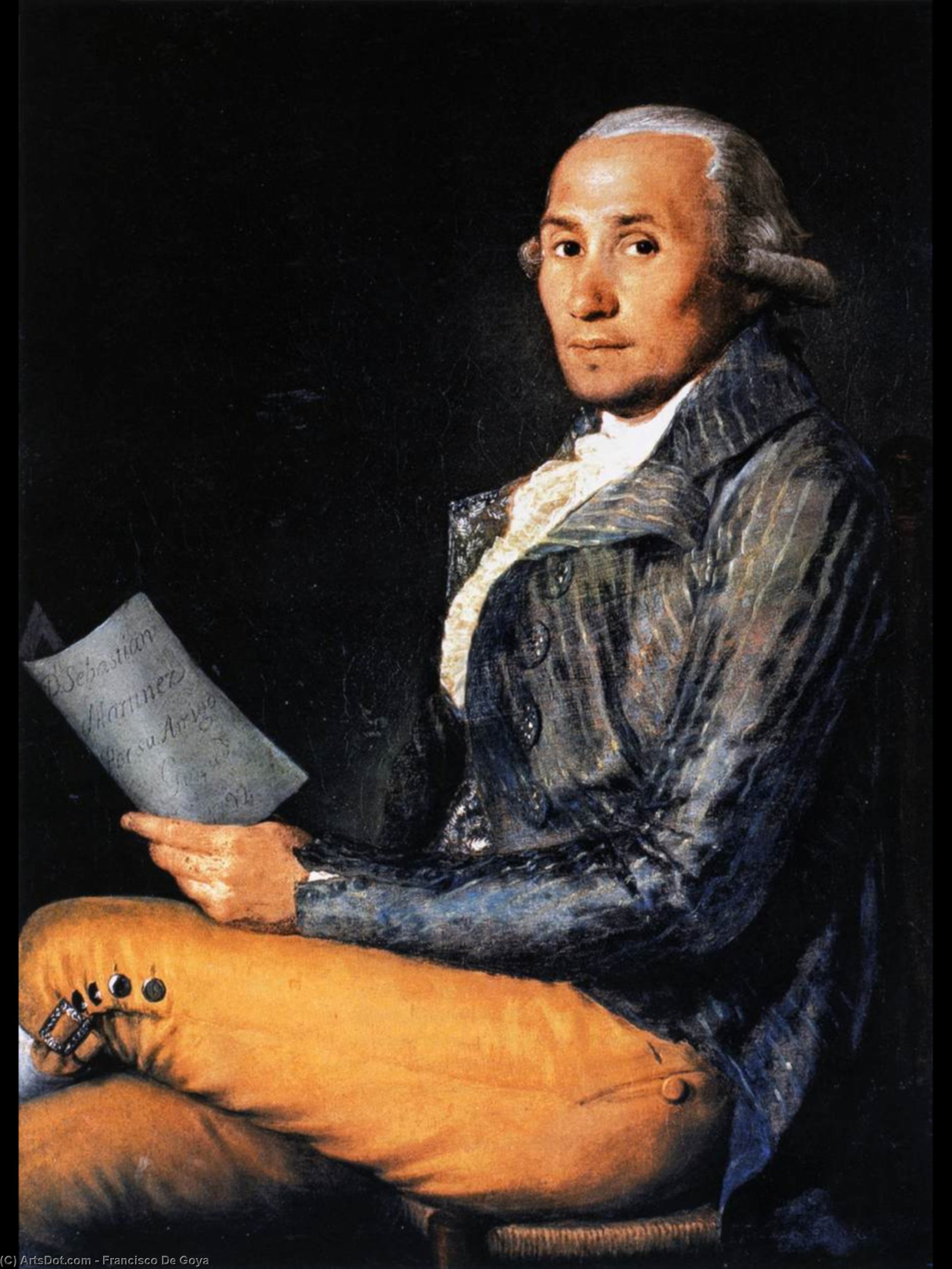 WikiOO.org - אנציקלופדיה לאמנויות יפות - ציור, יצירות אמנות Francisco De Goya - Sebastian Martinez