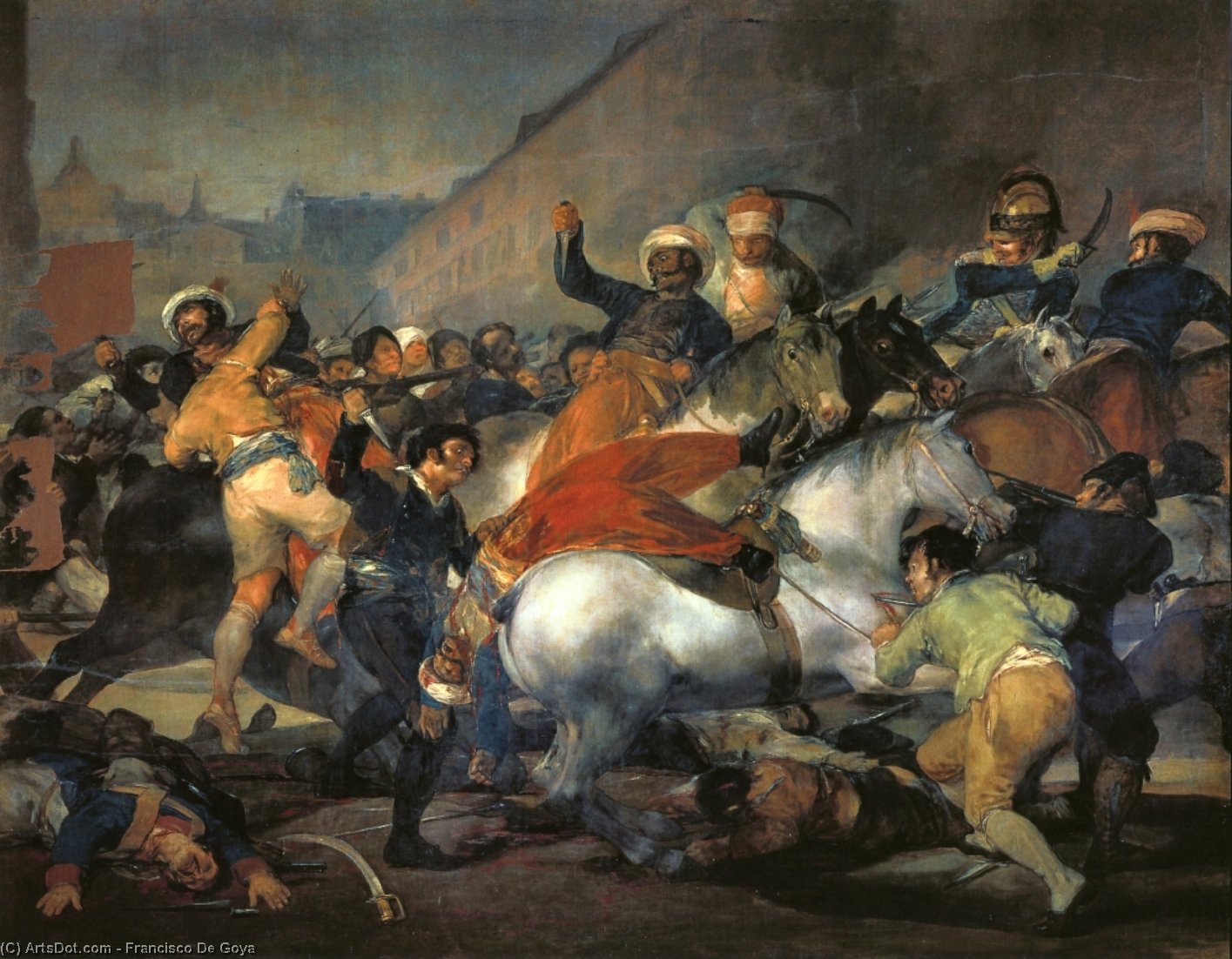 Wikioo.org - The Encyclopedia of Fine Arts - Painting, Artwork by Francisco De Goya - The Second of May 1808