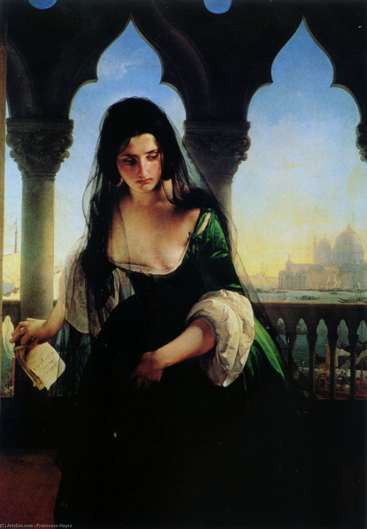 Wikioo.org - The Encyclopedia of Fine Arts - Painting, Artwork by Francesco Hayez - Secret accusation