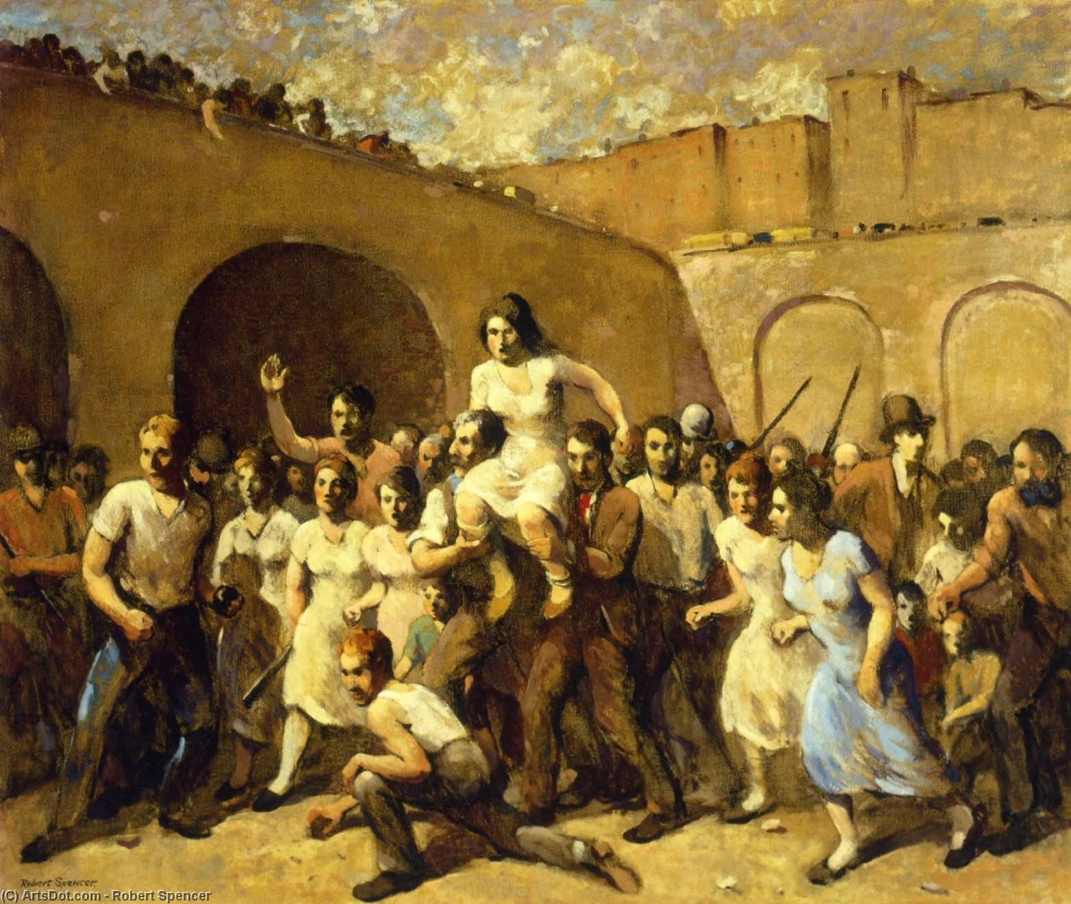 Wikioo.org - The Encyclopedia of Fine Arts - Painting, Artwork by Robert Spencer - The Seed of Revolution