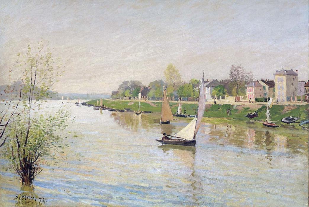Wikioo.org - สารานุกรมวิจิตรศิลป์ - จิตรกรรม Alfred Sisley - The Seine at Argenteuil