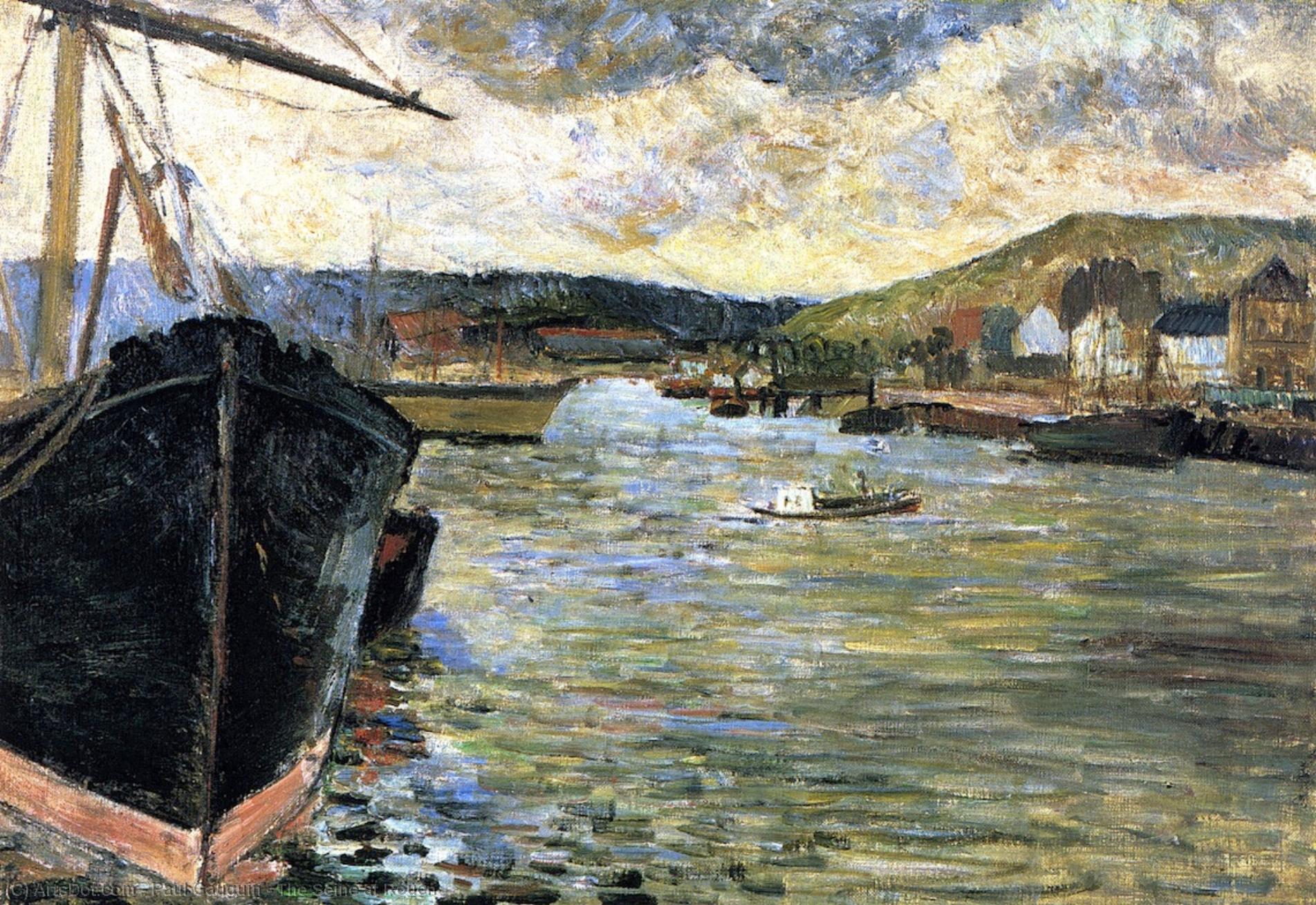Wikioo.org – La Enciclopedia de las Bellas Artes - Pintura, Obras de arte de Paul Gauguin - el Sena de los casos Ruán