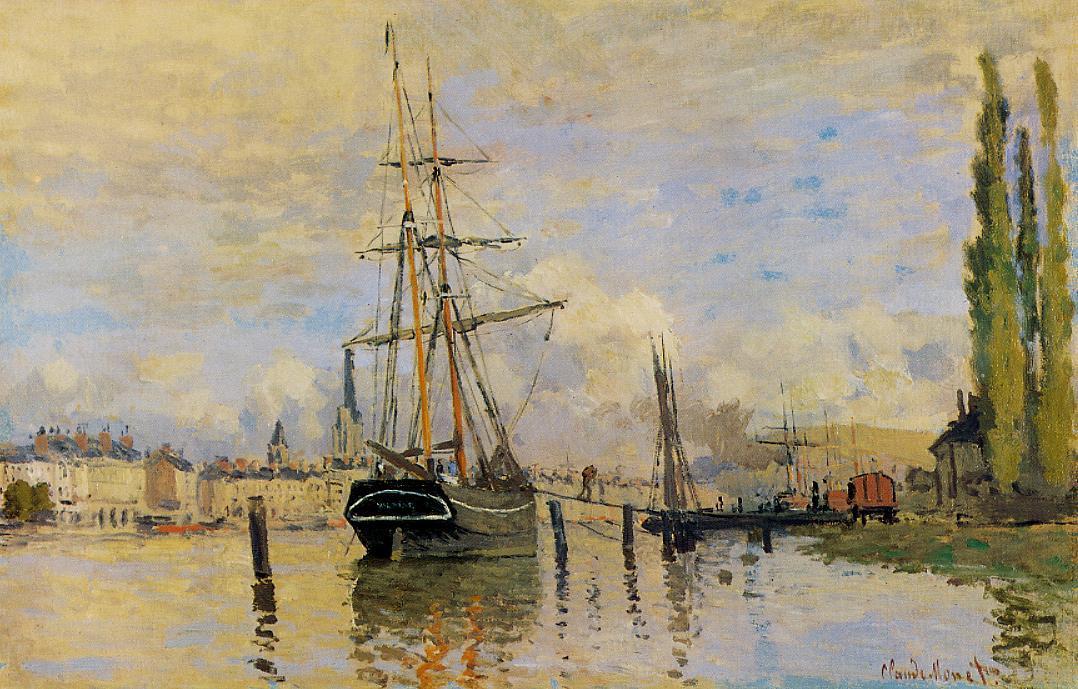 WikiOO.org - Güzel Sanatlar Ansiklopedisi - Resim, Resimler Claude Monet - The Seine at Rouen