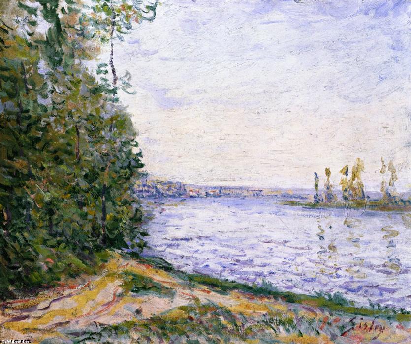 Wikioo.org - The Encyclopedia of Fine Arts - Painting, Artwork by Alfred Sisley - The Seine near By