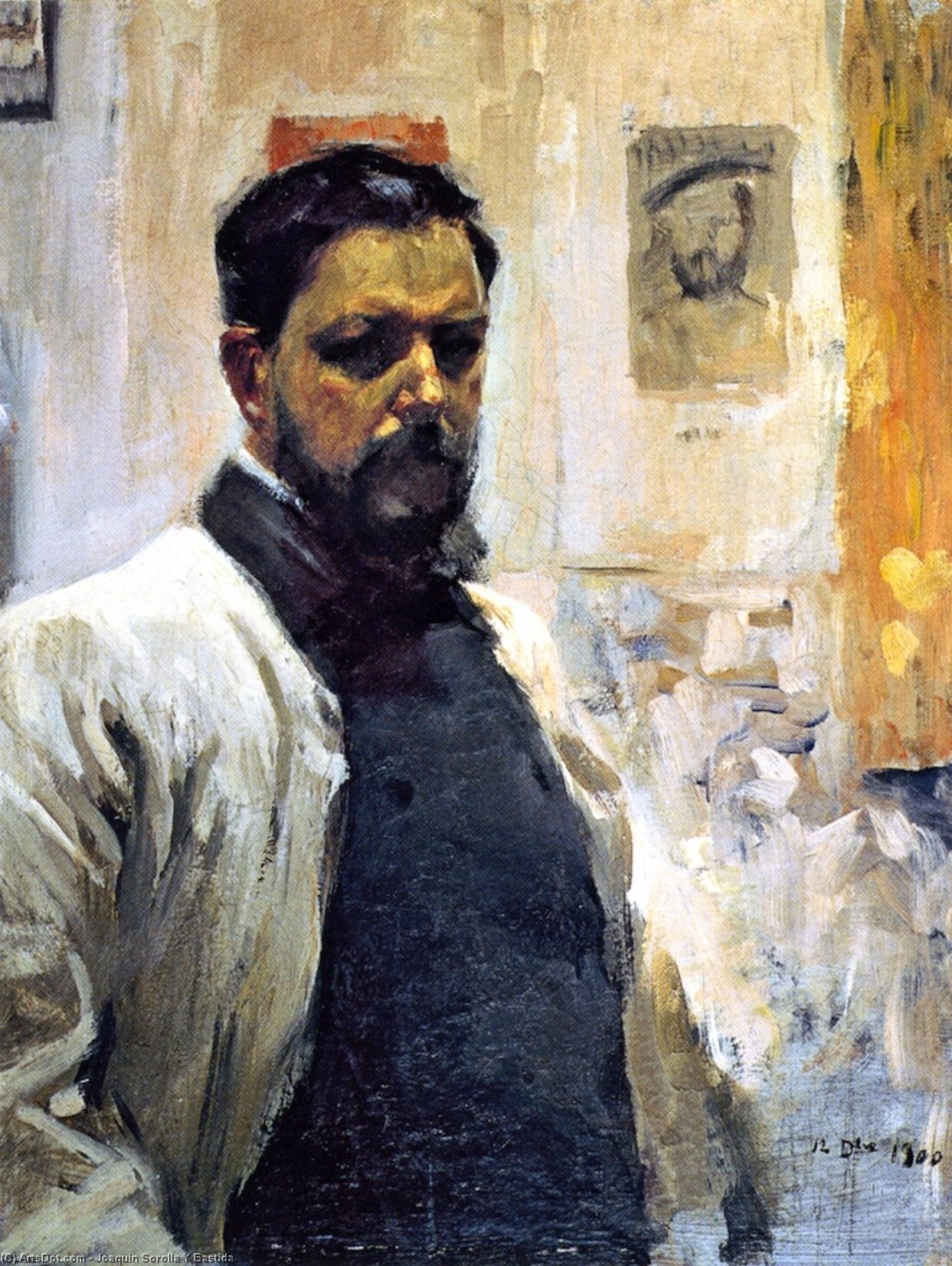WikiOO.org - Encyclopedia of Fine Arts - Lukisan, Artwork Joaquin Sorolla Y Bastida - Self Portrait