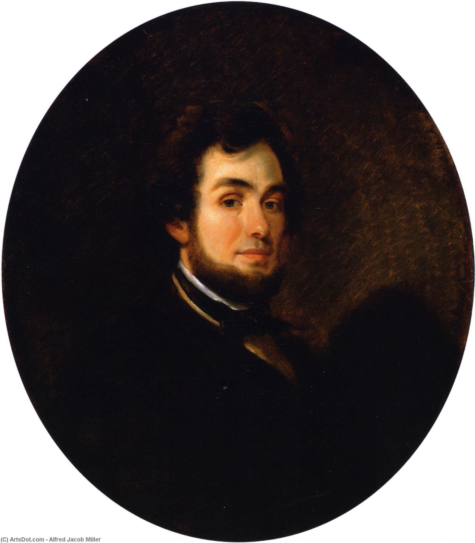 WikiOO.org - Енциклопедия за изящни изкуства - Живопис, Произведения на изкуството Alfred Jacob Miller - Self Portrait
