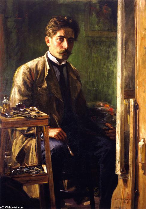 Wikioo.org - Bách khoa toàn thư về mỹ thuật - Vẽ tranh, Tác phẩm nghệ thuật Joseph Kleitsch - Self Portrait