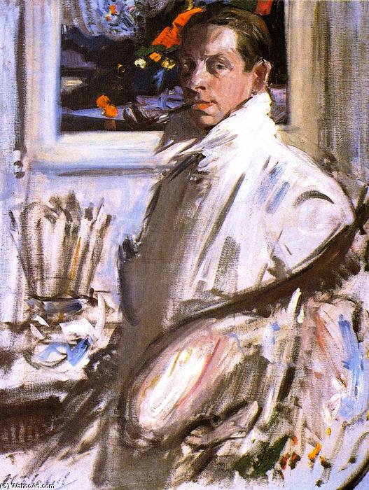 Wikioo.org - The Encyclopedia of Fine Arts - Painting, Artwork by Francis Campbell Boileau Cadell - Self Portrait