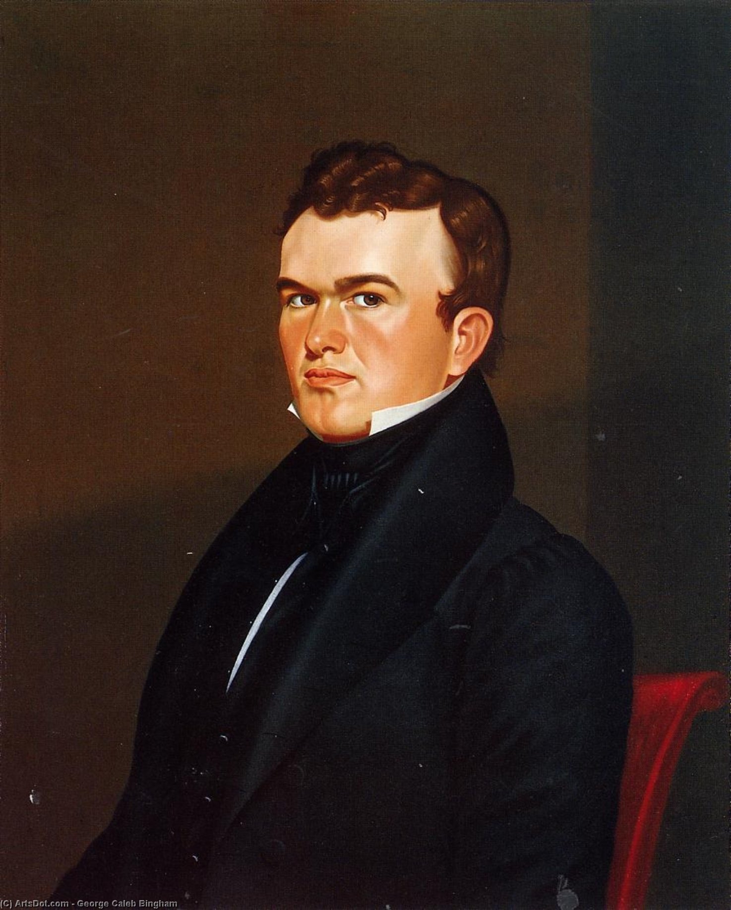 WikiOO.org - Encyclopedia of Fine Arts - Målning, konstverk George Caleb Bingham - Self Portrait