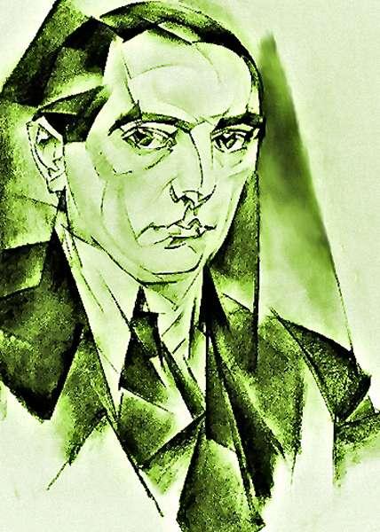 WikiOO.org - 백과 사전 - 회화, 삽화 Leo Gestel - Self Portrait (also known as False Color)