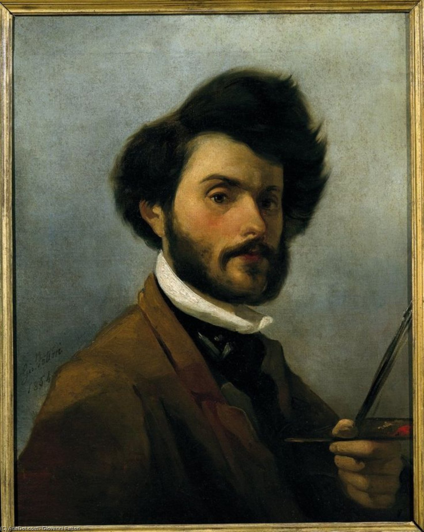 Wikioo.org - The Encyclopedia of Fine Arts - Painting, Artwork by Giovanni Fattori - Self Portrait