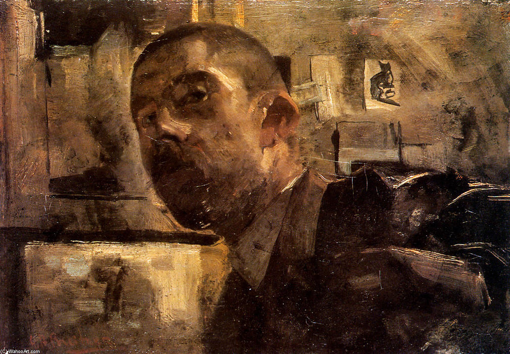 WikiOO.org - Encyclopedia of Fine Arts - Maleri, Artwork George Hendrik Breitner - Self portrait